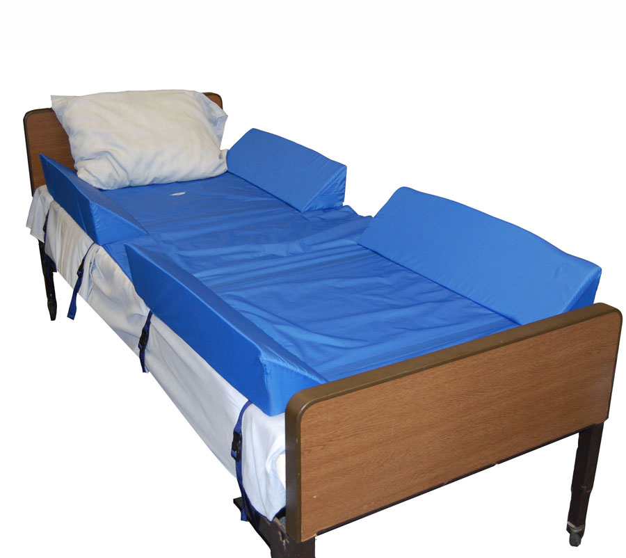 [SKU: 30° Full Body Bed Support System w/4 Attached Bolsters] Foam Bed Wedge