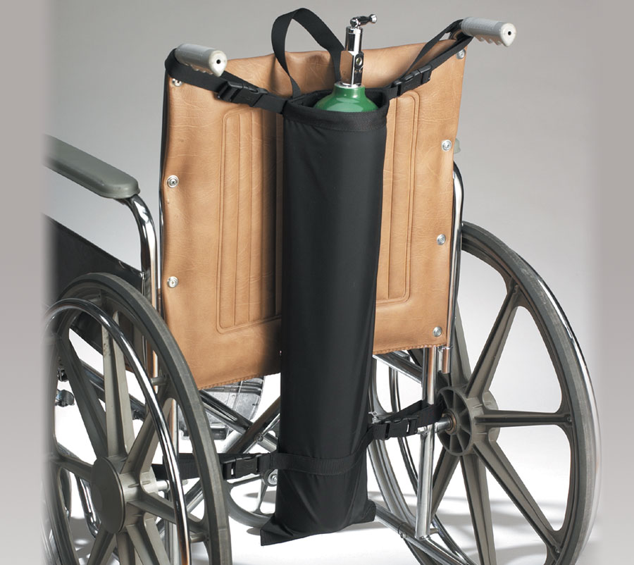 [SKU: Oxygen Cylinder Holder] Wheelchair Oxygen Cylinder Holder